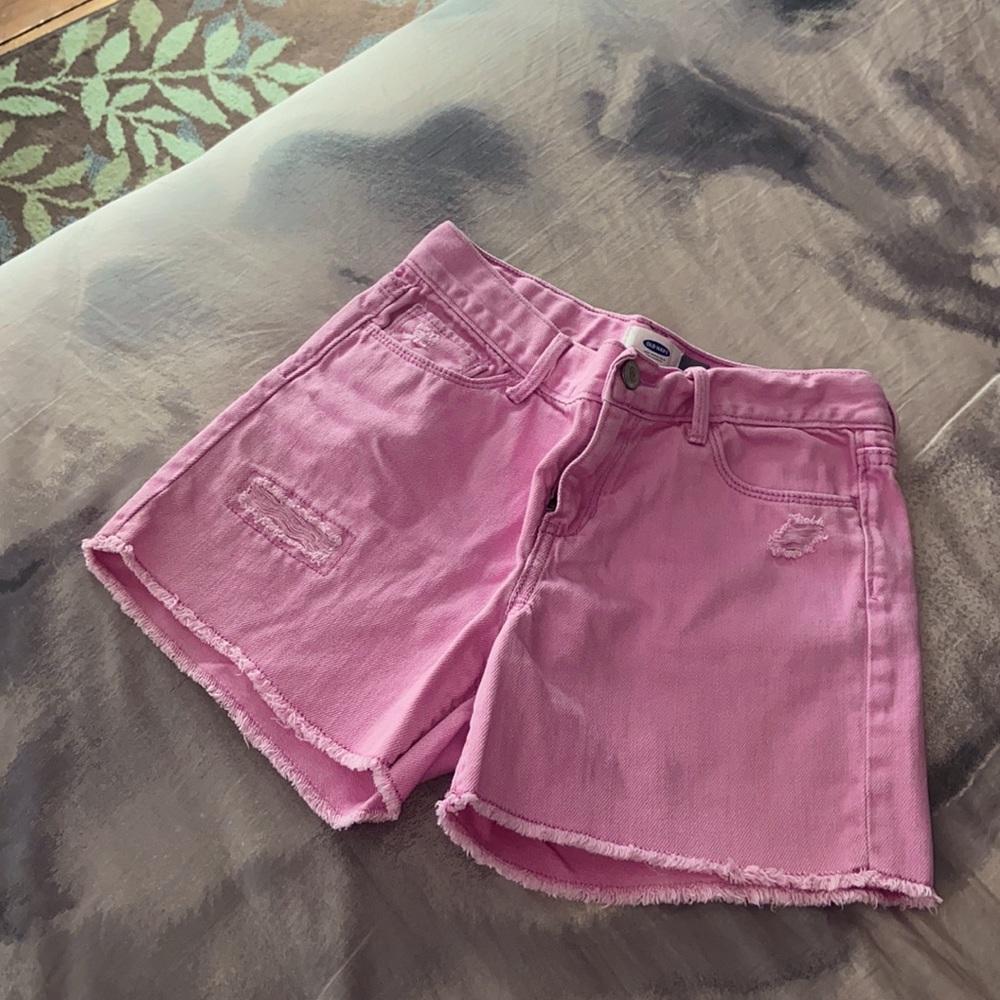 Colored Denim Shorts